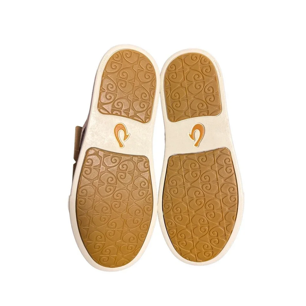 Olukai Pehuea Bright‎ White Sneaker Slip-on Flat US Women Size 11